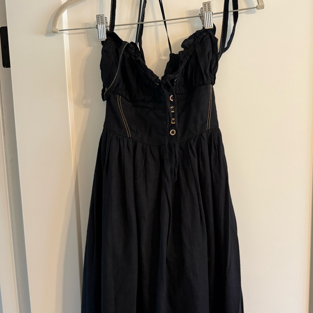 Urban Outfitters Black CORSET BOHO Dress